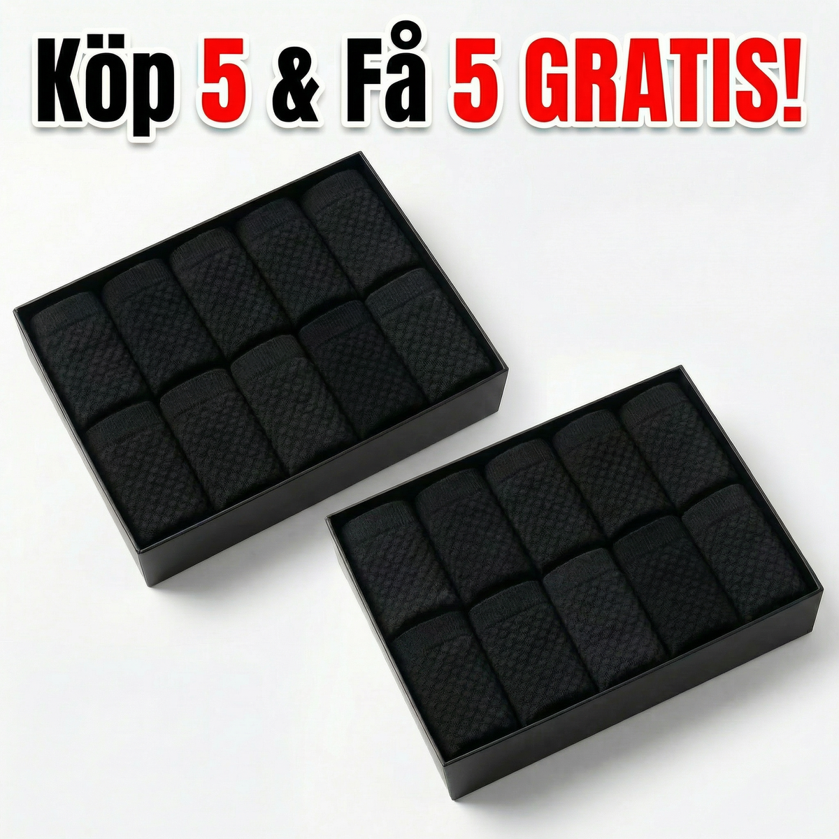 ECOAWEAR® Bambu Strumpor 5-Pack - Få 5 extra GRATIS, bild 6