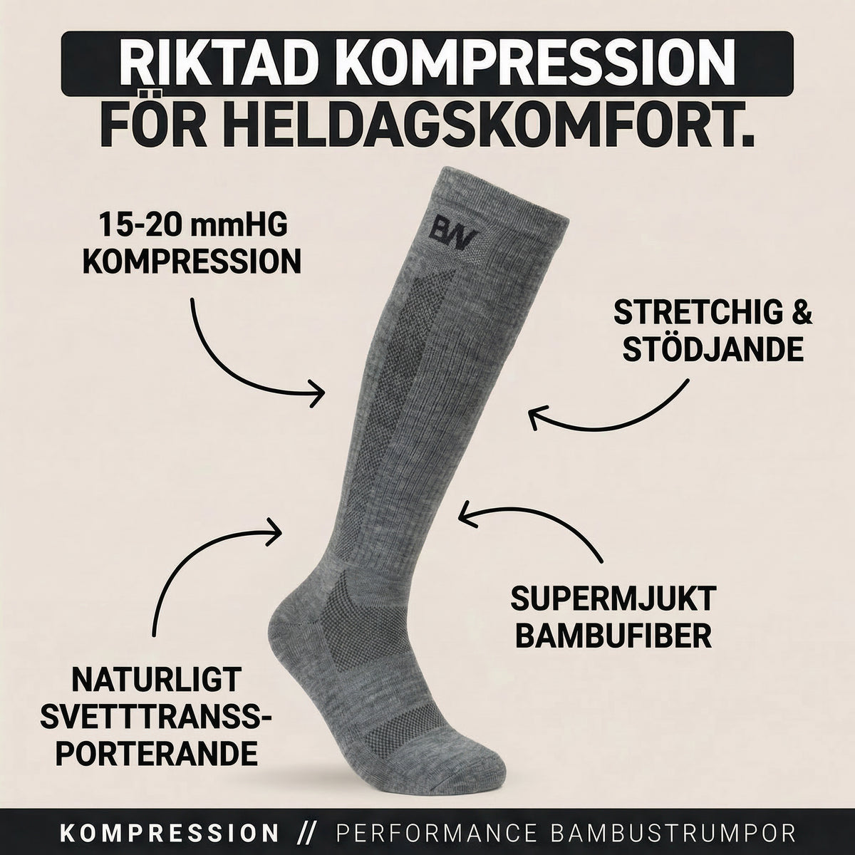 Kompressions- och stödstrumpor, bild 2