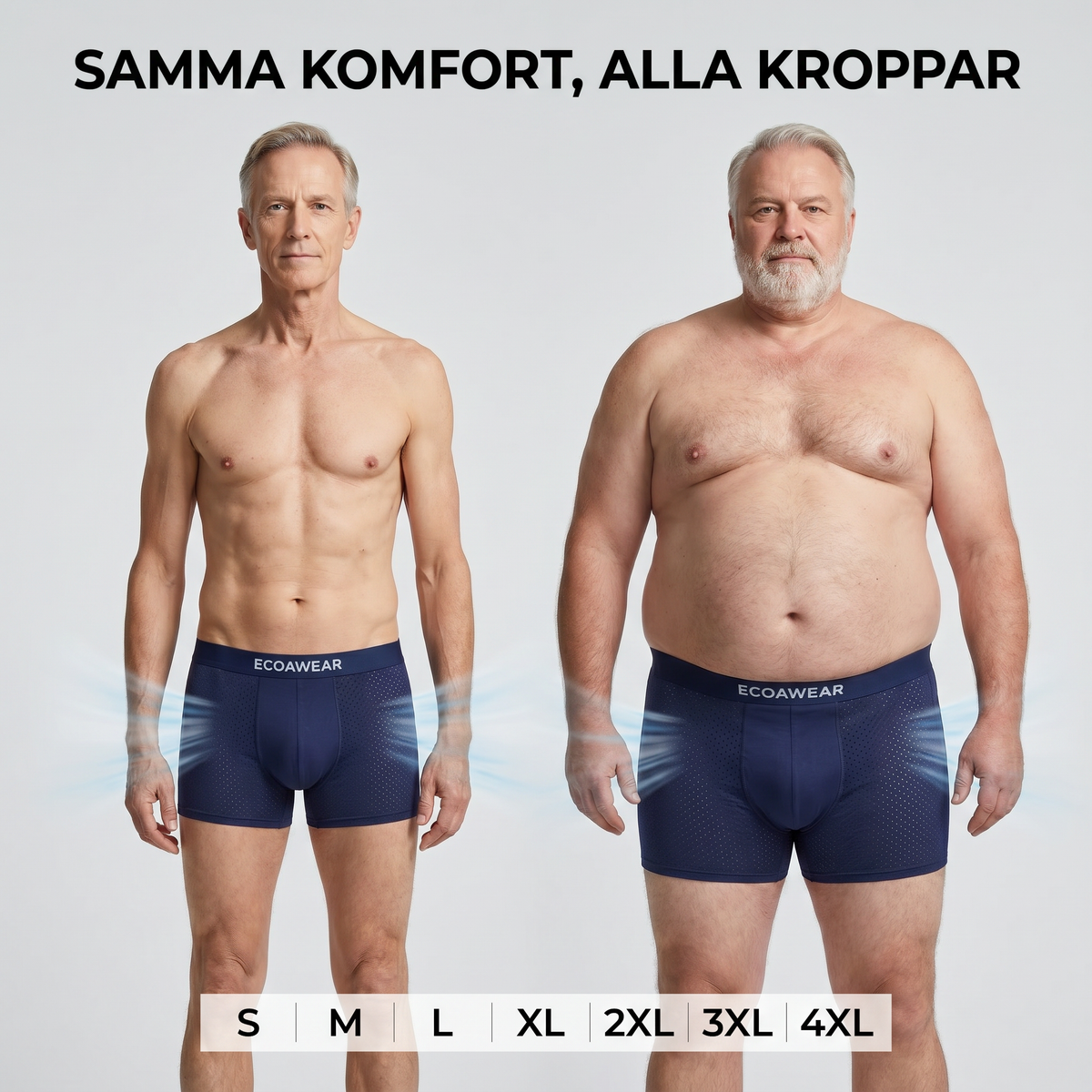 Skapade För Svenska Män 55+: Bambuboxers 2-Pack - Få 3 Extra GRATIS, bild 2